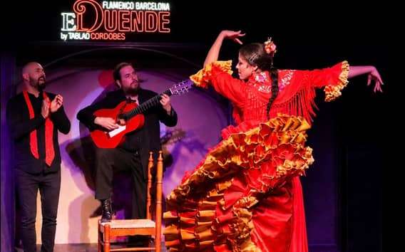 Barcelona: Pokaz flamenco z drinkiem na La Rambla