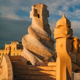 La Pedrera – Casa Milà belépő naplementére hangos kalauzzal