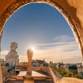 La Pedrera – Casa Milà belépő naplementére hangos kalauzzal