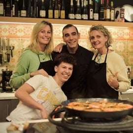 Barcelona: Experiência de cozinha de paella e visita ao mercado da Boqueria