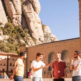 Vanuit Barcelona: Montserrat halve dag wijn en tapas trip