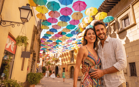 Barcelone : Poble Espanyol Billet coupe-file
