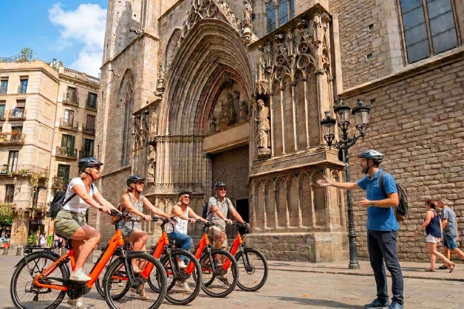 Barcelonai elektromos kerékpáros túra: El Born, katedrális, Barceloneta