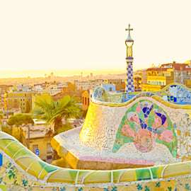 Barcelona - Park Guell Park Guell Guidad tur med hoppa över kön inträde
