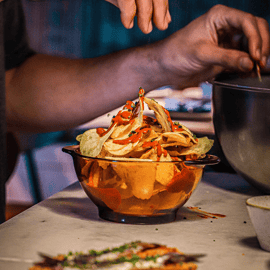 Aula de culinária de tapas em Barcelona com chef e vinho