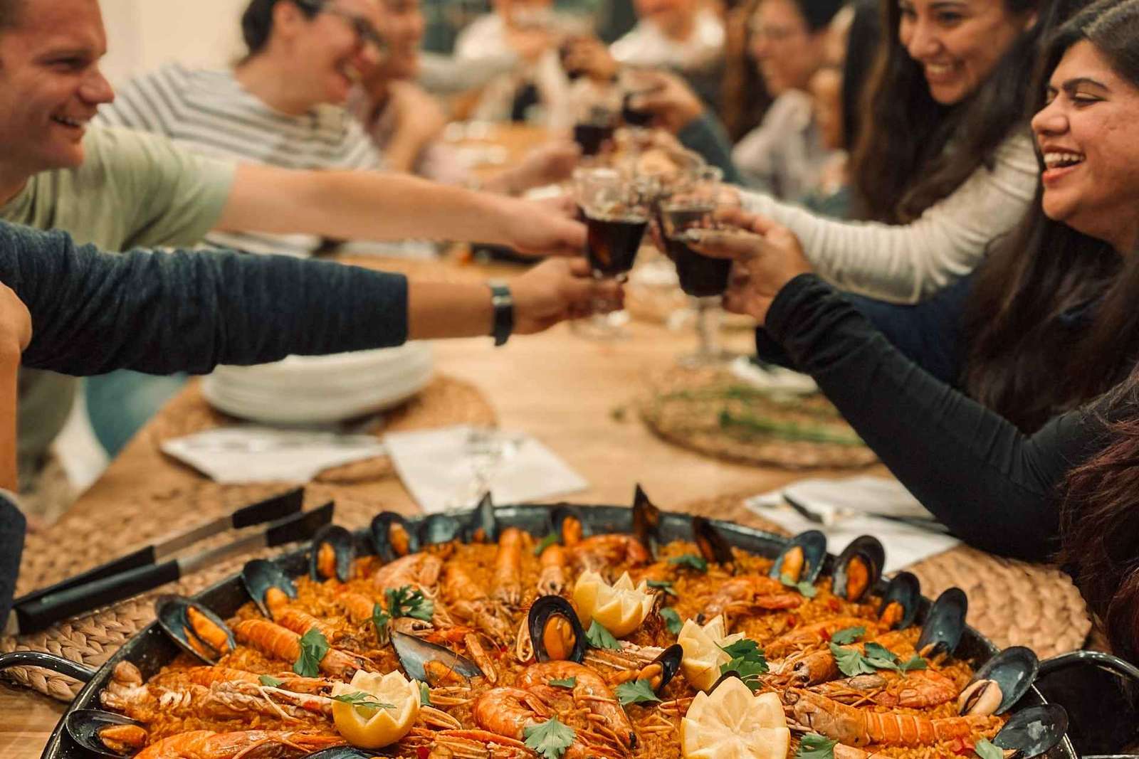 Paella kookles in Barcelona met Boqueria-markt en sangria