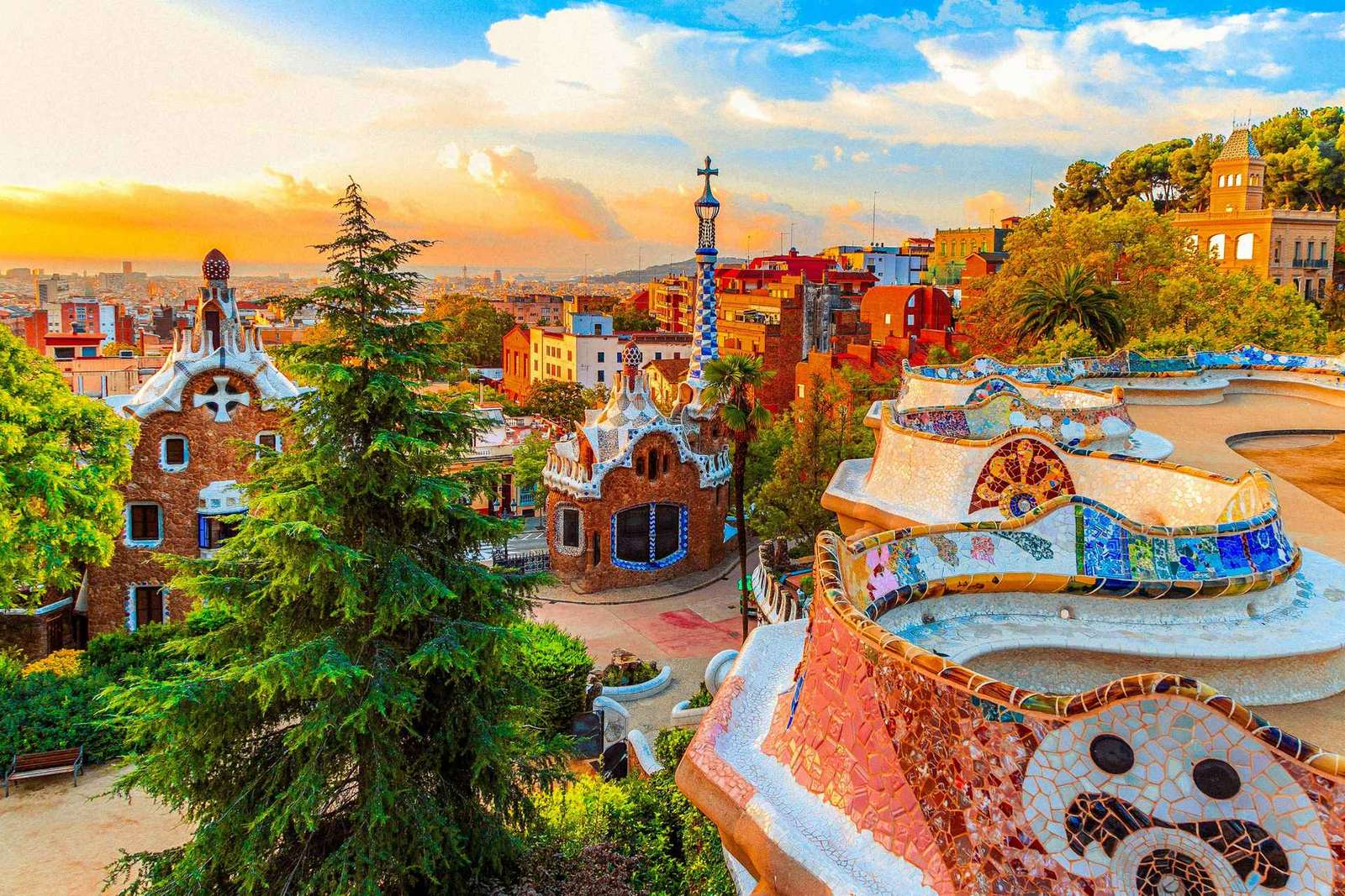 Barcelone : Visite guidée du Parc Güell avec billet Fast-Track