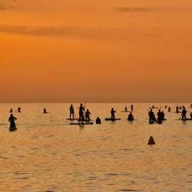 Sunrise Paddleboarding in Barceloneta with Photos