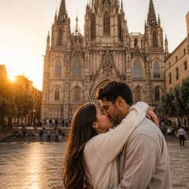 Fotózás Barcelonában a látnivalóknál, mini videóval