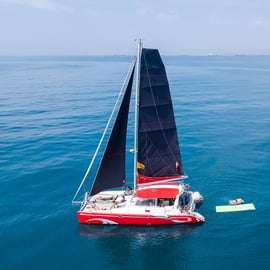 Barcelona: Daytime or Sunset Catamaran Cruise with Drink