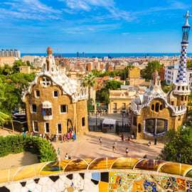 Barcelona - Park Guell Park Guell Guidad tur med hoppa över kön inträde