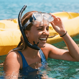 Passeio de caiaque e snorkel em Barcelona, na Barceloneta