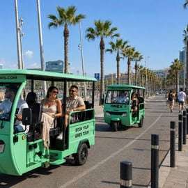 Visite de Barcelone en tuk-tuk électrique, 1 à 4 heures