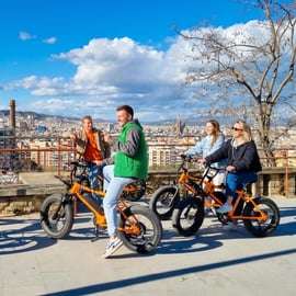 Montjuïc e-bike-túra kastéllyal és városkilátással