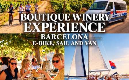 Boutique Winery Experience via E-Bike, Sail or Car Barcelona