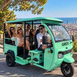 Visite de Barcelone en tuk-tuk électrique, 1 à 4 heures