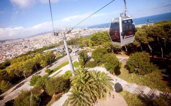Barcelona: retourticket Montjuïc-kabelbaan