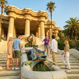 Barcelone : Visite guidée du Parc Güell avec billet Fast-Track