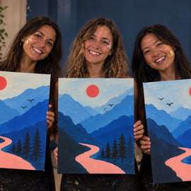 Atelier Paint & Wine à Barcelone, peinture et open bar